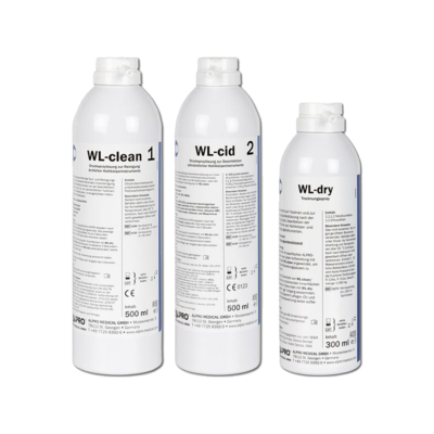 WL-Set Reinigungs- und Desinfektionssystem (WL-clean, WL-cid, WL-dry)