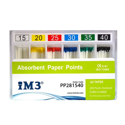 Paper Points | 28 mm lang | ISO 15-40 | 200 Stk./Pkg.