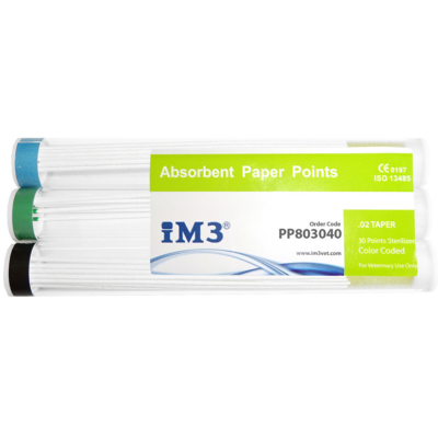 Paper Points | 80 mm lang | ISO 30-40 | 30 Stk./Pkg.